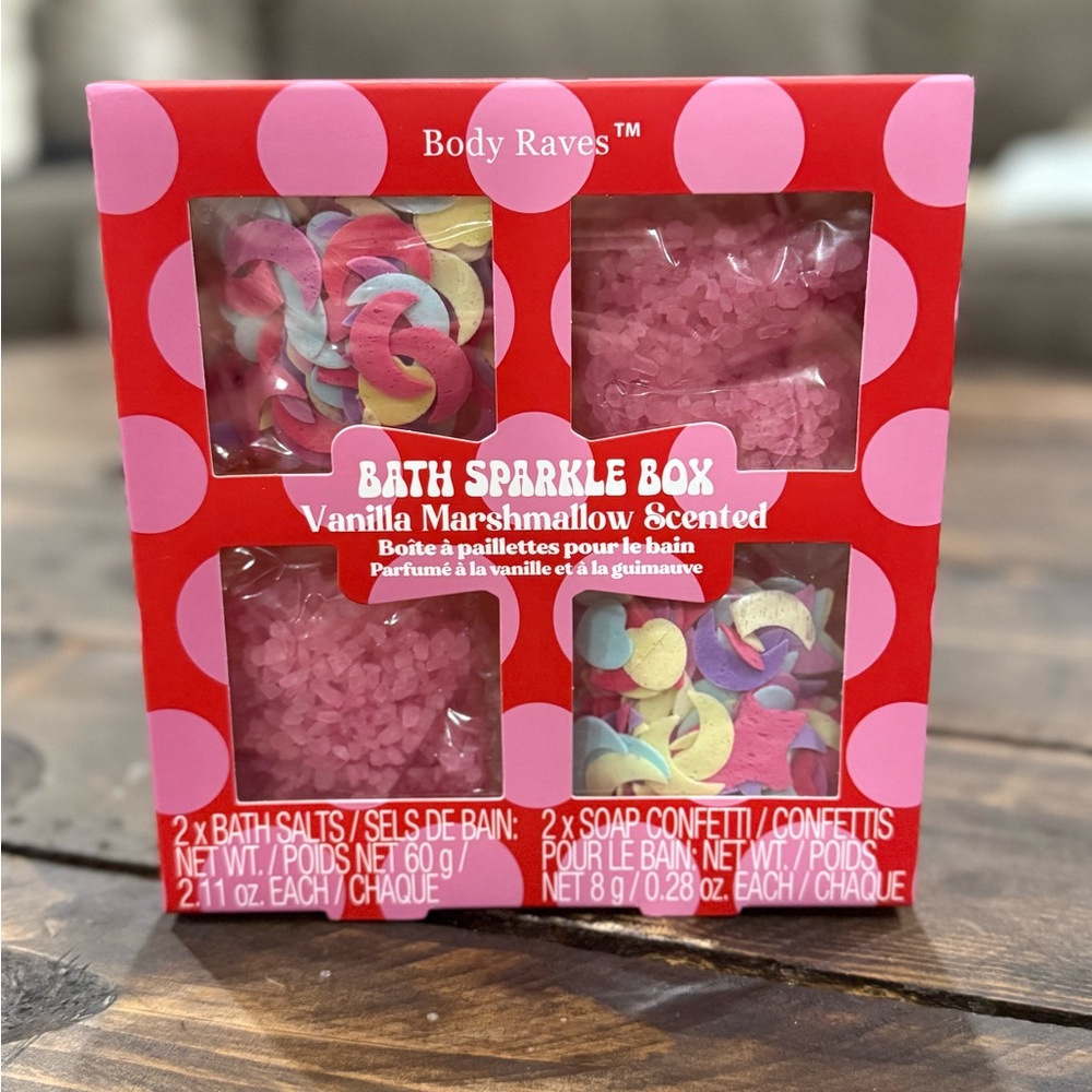 ⚡️ Bath Box - Vanilla Marshmallow Bath Salts / Soap Confetti’s - NWT
